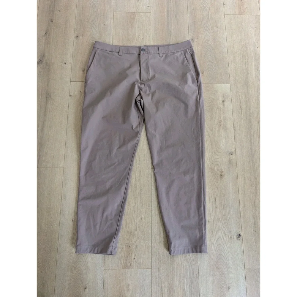 lululemon ABC Slim-Fit Trouser Warpstreme Taupetastic Size 36 28